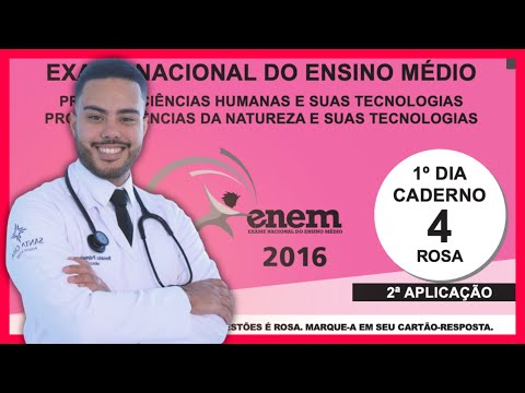 📗 ENEM 2016 2ª Aplicação NATUREZA RESOLUÇÃO COMPLETA | Renato Palmeira
