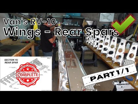 Van's RV-10 Wings - Rear Spars