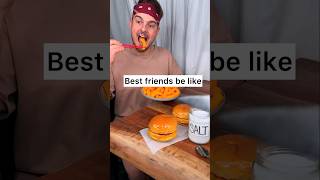 How to share CHEESE BURGER with your best friend or sibling properly?😎❤️🍔| CHEFKOUDY