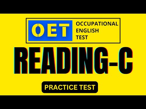OET reading part c practice test | OET 2.0 Online Classroom