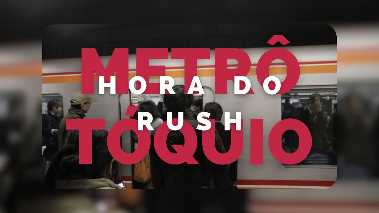 Hora do Rush no Metrô de Tóquio
