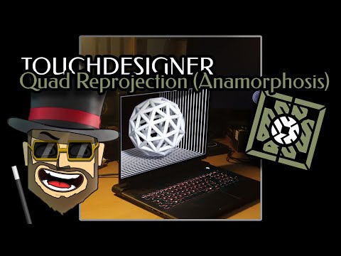 Touchdesigner Tutorial - QuadReprojection (Anamorphosis)