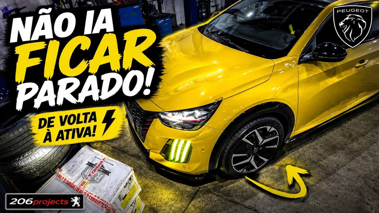 NÃO AGUENTEI! BOTEI AS RODAS 17" DE VOLTA NO e-208!