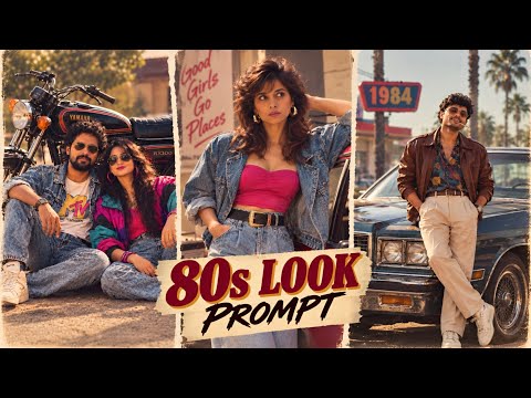 Trending 80s look photo editing prompt | Viral 80s Look Ai photo editing Chatgpt Prompt