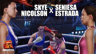 ボクシングゲーム UNDISPUTED スカイ・ニコルソン vs セニエサ・エストラーダ