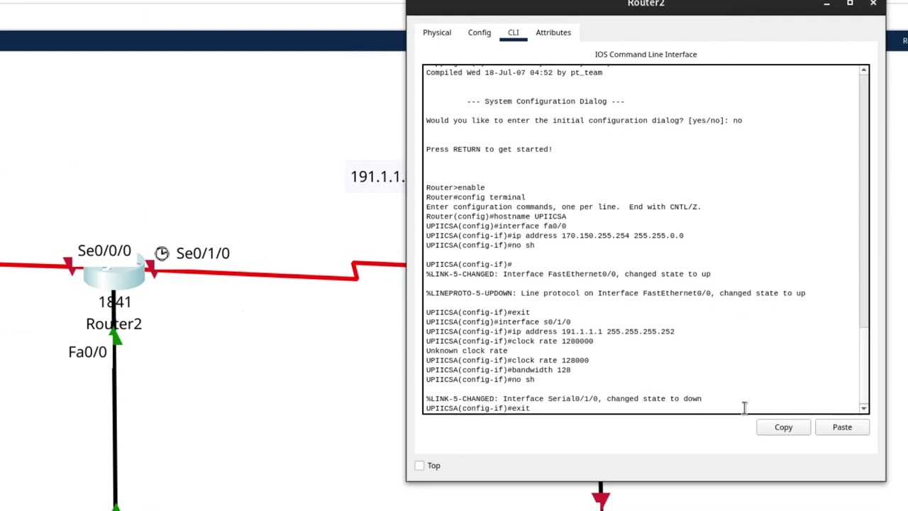 practica de enrutamiento con 3 routers 4 redes