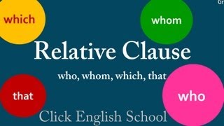English Grammar - Learn How to Use Relative Clauses in English Online