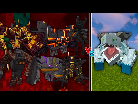 FROSTMAW vs INFERNAL MOBS in Minecraft | Mowzie's Mobs vs Infernal Mobs