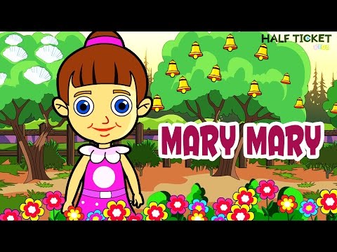 Mary Mary Quite Contrary | Nursery Rhymes And Kids Songs With Lyrics