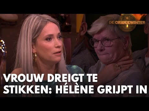 Vrouw in studio dreigt te stikken: Hélène grijpt in | DE ORANJEWINTER