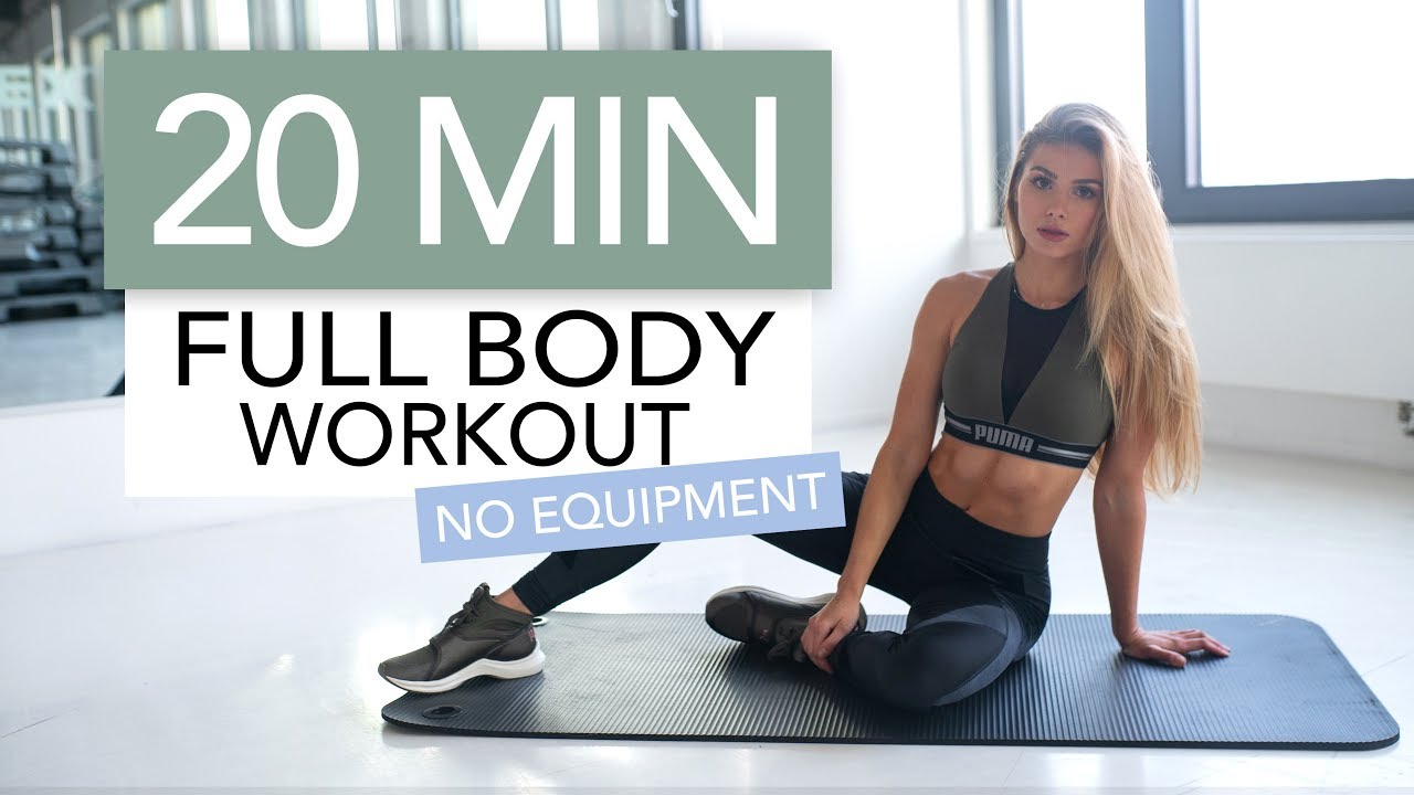 20 MIN FULL BODY WORKOUT // No Equipment thumbnail