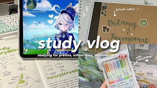6am study vlog 📚☕ studying for prelims, school days as a STEM student, stationery haul
