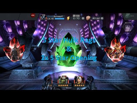 5 Star Hulk Ragnarok and Double 5 Star Crystal Opening!