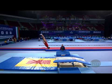 RODRIGUEZ Melania (ESP) W - 2022 Trampoline Worlds, Sofia (BUL) - Q Double Mini Exercise 1