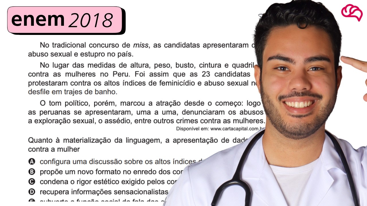 Resolução em Vídeo — Questão 14 ENEM 2018