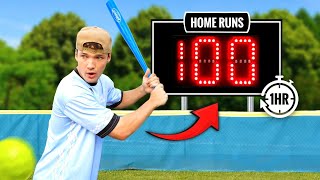 Can I Hit 100 Home Runs in 1 Hour?
