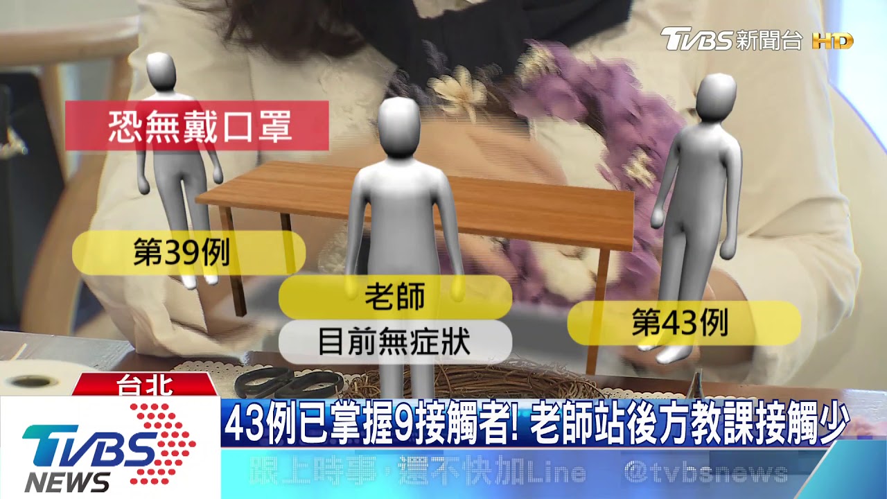 上插花課確診! 50歲婦坐39例「正對面」中鏢
