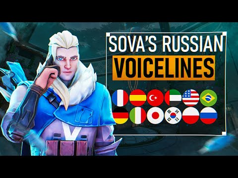SOVA'S RUSSIAN VOICELINES IN DIFFERENT LANGUAGES | VALORANT