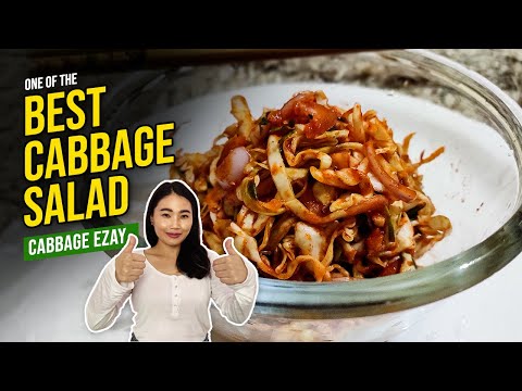 How to make Cabbage Salad Recipe (Patta Gobi Salad) | Bhutanese Cabbage Ezay | Easy Recipe