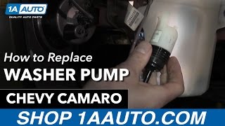 How to Replace Windshield Washer Pump 10-15 Chevy Camaro