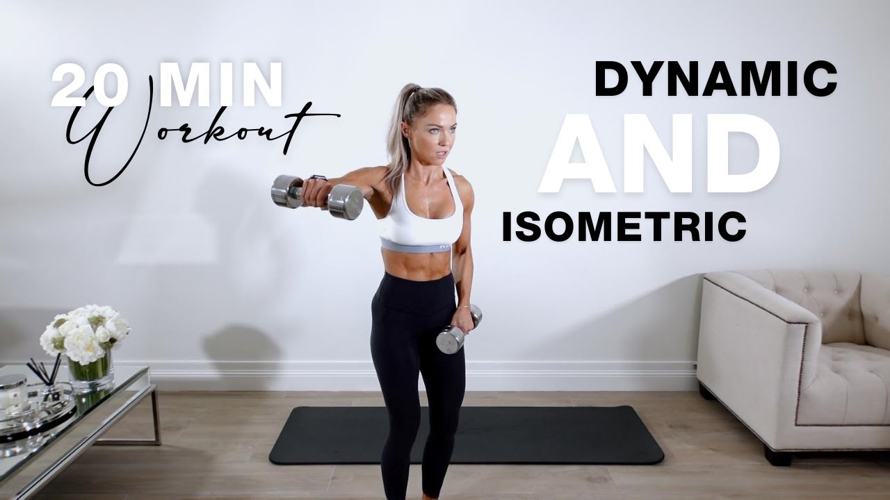 DUMBBELL DYNAMIC and ISOMETRIC Workout | 20 Min Upper Body - YouTube