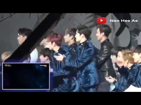 EXO AND SEVENTEEN Reaction to GFRIEND [MMA] 2016 - Navillera ♫♫♫ HD Fancam