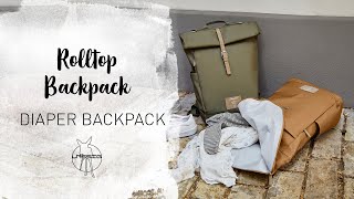 Video de Mochila maternal LÄSSIG Rolltop - Olive