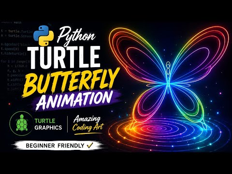 Mesmerizing Python Turtle Animation 🌸 For Beginners Python Coding Pythonforbeginners