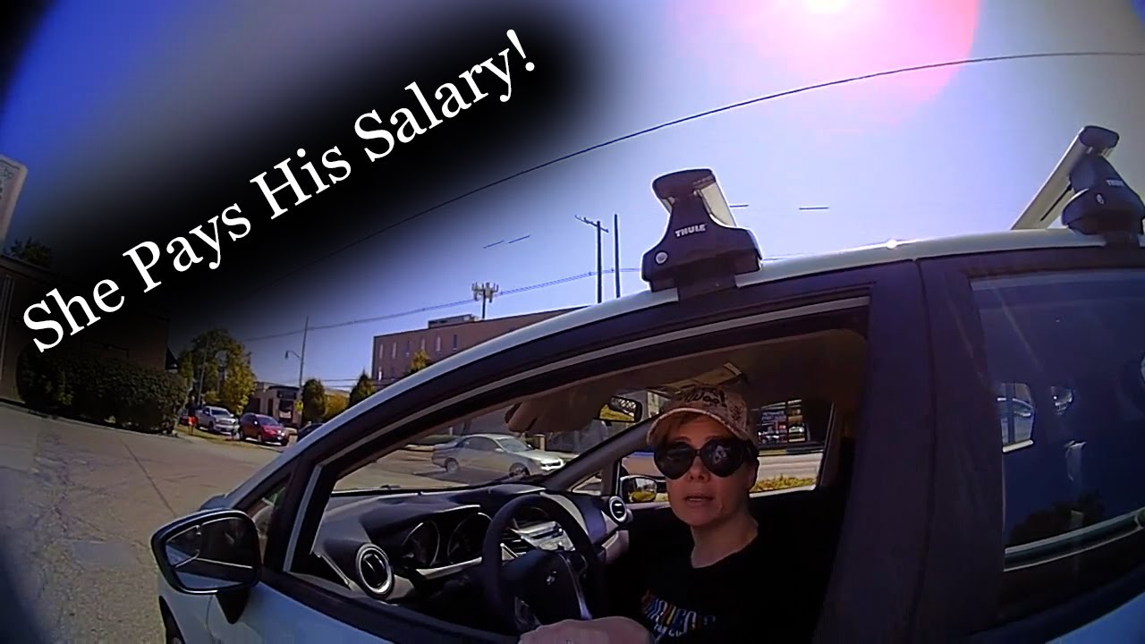 Texting While Driving Ticket: She Pays His Salary!