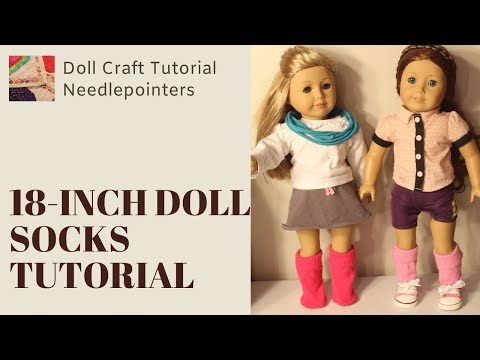 How to make socks for your 18-inch doll from mittens