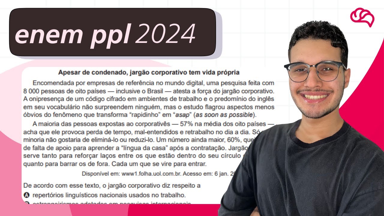 Resolução em Vídeo — Questão 20 ENEM 2024 PPL