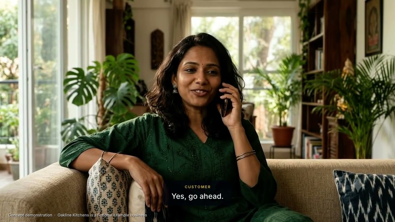 Outbound AI Assistant concept demonstration — click to play