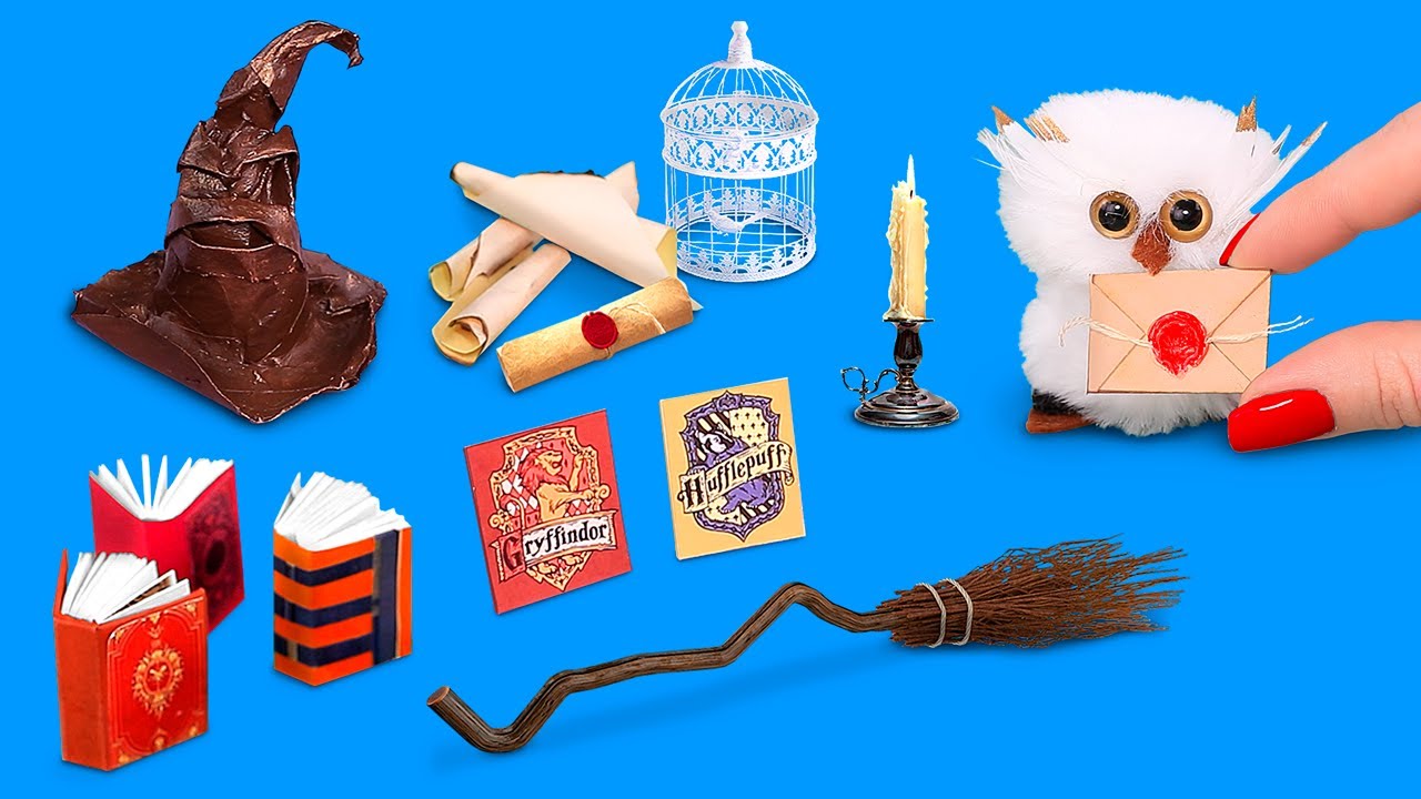 Watch Now 12 DIY Harry Potter Miniature Hacks and Crafts 12 DIY Harry Potter Miniature Hacks and Crafts