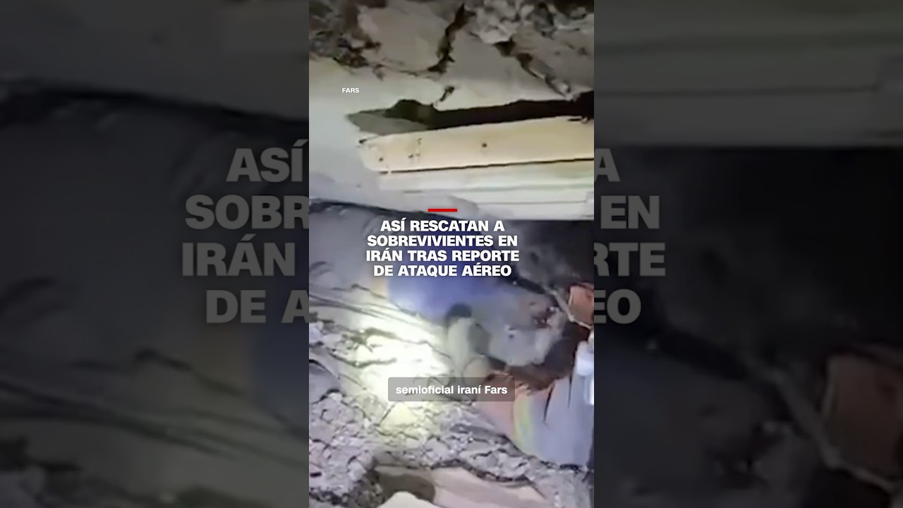 Así rescatan a sobrevivientes en Irán tras reporte de ataque aéreo