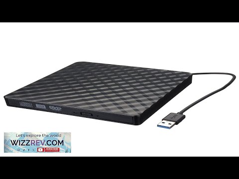 USB3.0 Slim External DVD RW CD Writer Drive Burner Reader Player Portable Review