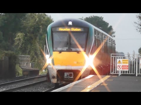 Irish Rail 22000 Class and Mark 4 Intercity Trains - Monasterevin Station, Kildare
