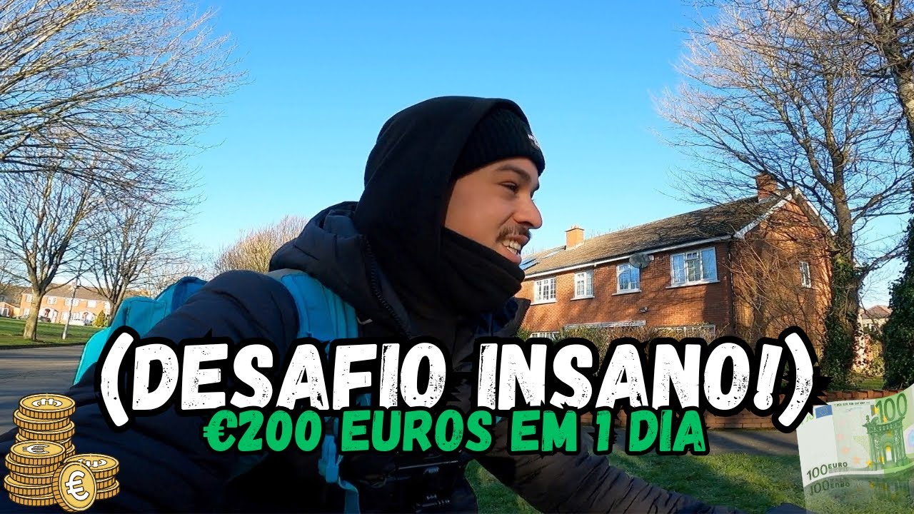 TENTEI GANHAR €200 EUROS EM 1 DIA NO DELIVERY NA IRLANDA… (DESAFIO INSANO!)