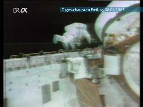ARD Tagesschau vom 08.04.1983 - Shuttle STS-6 Weltraumspaziergang