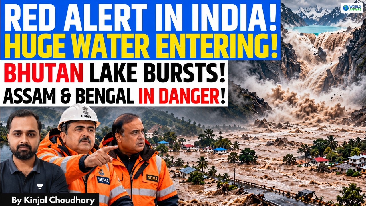 BHUTAN WARNED INDIA IN TIME | Glacial Lake Burst, 10,000 Evacuated - Would China Warn Us? | Kinjal