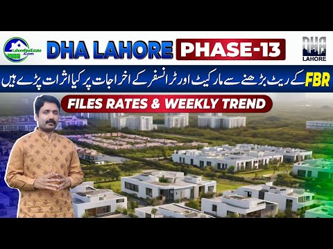 DHA Lahore Phase 13: File Rates Weekly Update & FBR Rates Impact on Market & Transfers Expenses