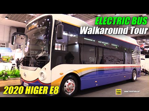 2020 Higer E8 Battery Electric Bus Walkaround - Exterior Interior Tour