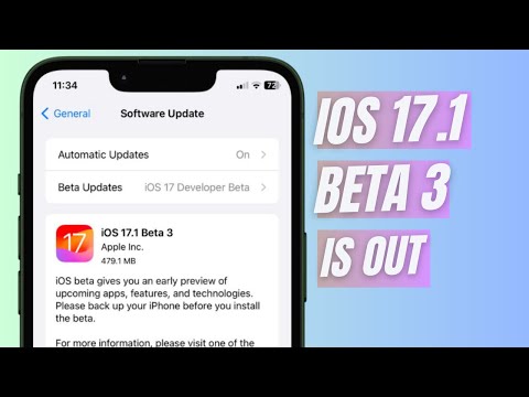 iOS 17.1 Beta 3 is Out