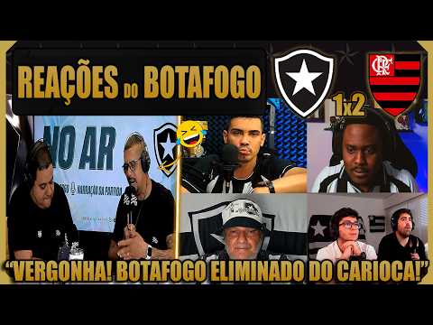 REAÇÕES BOTAFOGUENSES - BOTAFOGO 1x2 FLAMENGO - BOTAFOGO ELIMINADO DO CARIOCA! VAMOS RIR!