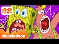 SpongeBob | Elke keer dat SpongeBob en Patrick bang zijn ? | Compilatie van 40 minuten | Nickelodeon
