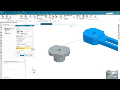 Assembly of NX 3D data using NX Assembly Constraints