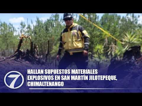 Hallan supuestos materiales explosivos en San Martín Jilotepeque, Chimaltenango