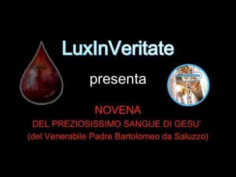 NOVENA DEL PREZIOSISSIMO SANGUE ( V. Padre Bartolomeo da Saluzzo) per la conversione di una persona