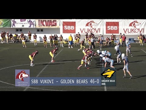 SBB Vukovi -Golden Bears 46-0/SAAF 2018