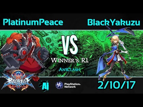 AniClash 59 - Platinum Peace (Tager) vs. BlackYakuzu (Jin, Hakumen) Winner's R1 - BBCF Blazblue CF