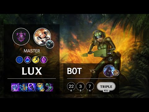 Lux Bot vs Aphelios - EUW Master Patch 11.22